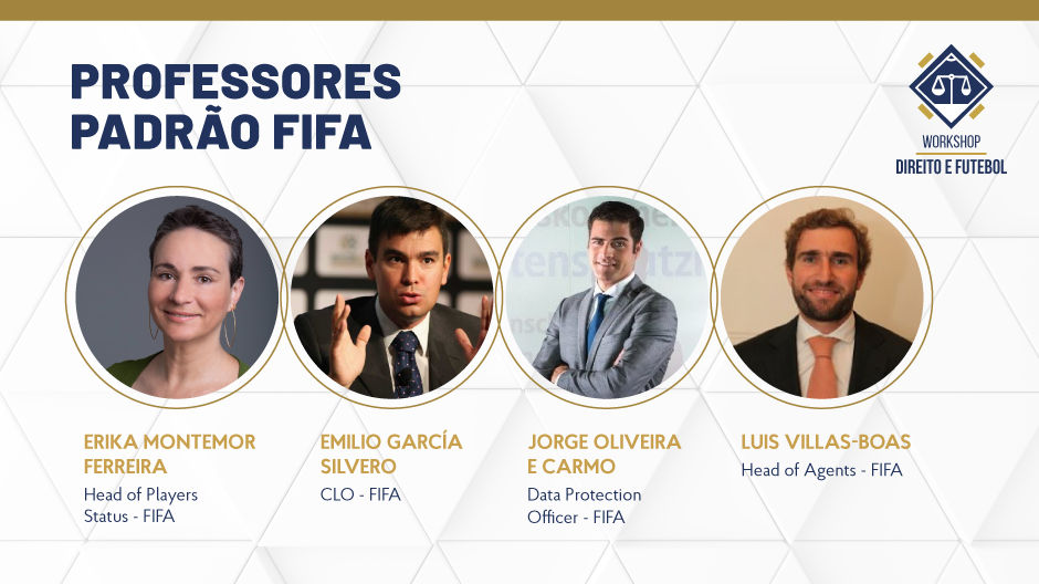 Palestrantes da FIFA confirmados para o Workshop Direito e Futebol